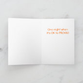 猫おもしろいハロウィーン カード (内部)