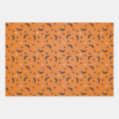 猫おもしろいハロウィーン ラッピングペーパーシート (正面)