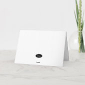 猫おもしろいバレンタインデー カード (裏面)