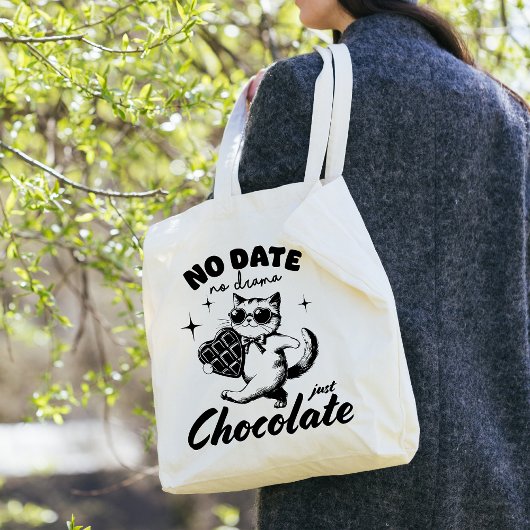 猫おもしろいバレンタインデー トートバッグ