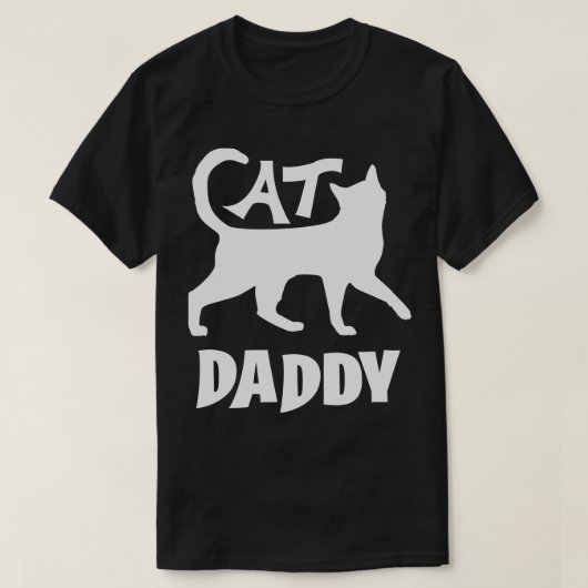 猫おもしろいパパ Tシャツ (デザイン正面)