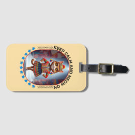 猫おもしろいファッション ラゲッジタグ