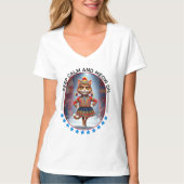 猫おもしろいファッション Tシャツ (正面)