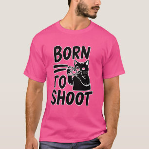 猫おもしろいフォトグラファーが撮影しよう Tシャツ