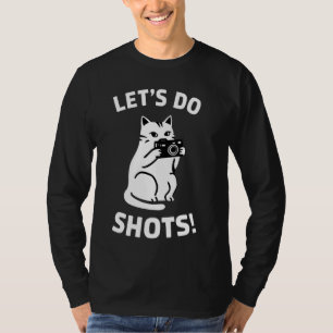 猫おもしろいフォトグラファーが撮影しよう Tシャツ