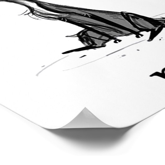 猫おもしろいプレゼント猫好き ポスター (角)