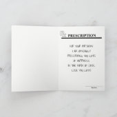 猫おもしろいボトル誕生日 カード (内部)