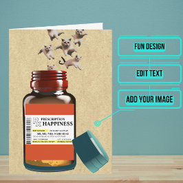 猫おもしろいボトル誕生日 カード