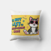 猫おもしろいポスター猫のサングラス クッション (裏面)