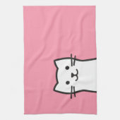 猫おもしろいポートレート キッチンタオル (縦)