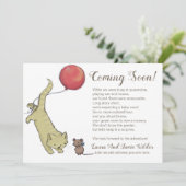 猫おもしろいマウスイラストレーション及び文字妊娠 案内状 (スタンド正面)