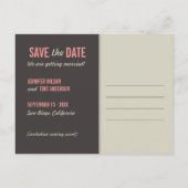 猫おもしろいマンガの日付はがきを保存 案内ポストカード (裏面)