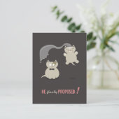 猫おもしろいマンガの日付はがきを保存 案内ポストカード (スタンド正面)