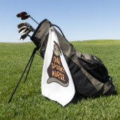 猫おもしろいミートメディカル魔法- 不気味ナース ゴルフタオル (グリーン)