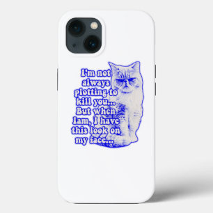 猫おもしろいミームと子猫好き iPhone 13ケース