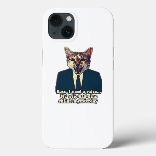 猫おもしろいミームと猫好き Case-Mate iPhoneケース (裏面)