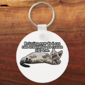 猫おもしろいミーム子猫 キーホルダー (正面)