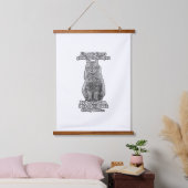 猫おもしろいミーム猫好き 吊り下げ型タペストリー (寝室)