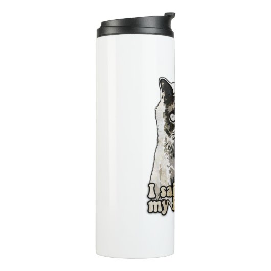 猫おもしろいミーム猫好き・子猫オーナー タンブラー (回転左)