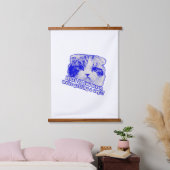 猫おもしろいミーム猫好き・猫オーナー 吊り下げ型タペストリー (寝室)