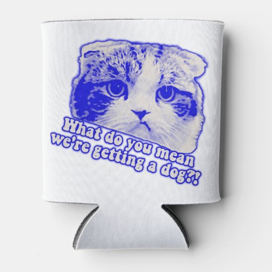 猫おもしろいミーム猫好き・猫オーナー 缶クーラー (正面)