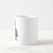 猫おもしろいミーム コーヒーマグカップ (中央)