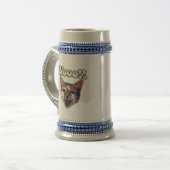 猫おもしろいミーム ビールジョッキ (正面左)