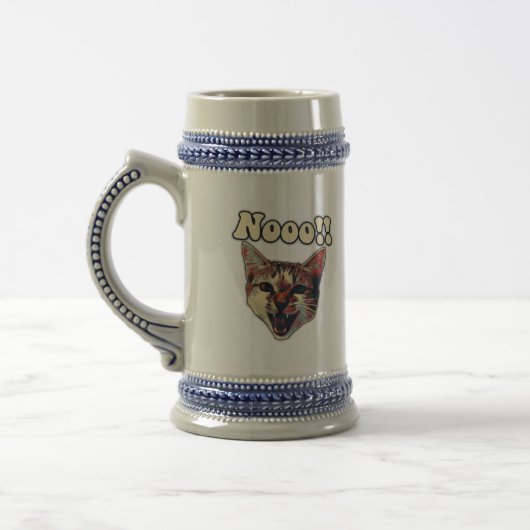 猫おもしろいミーム ビールジョッキ (左)