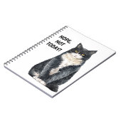 猫おもしろいミームNope Not Today ノートブック (左側)