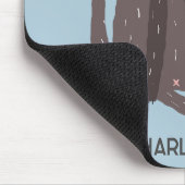 猫おもしろいユーモアパーソナライズされた マウスパッド (コーナー)