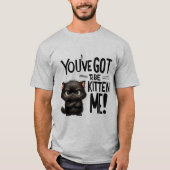 猫おもしろいユーモア猫男性へ女子 Tシャツ (正面)