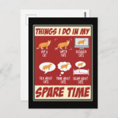 猫おもしろいラブキッテンユーモア猫好き ポストカード (正面/裏面)