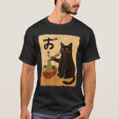 猫おもしろいラーメン日本のかわいい猫のプレゼントG Tシャツ (正面)