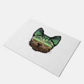 猫おもしろいレトロ ドアマット (アングル)