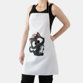 猫おもしろい介護ギフト誇りを持った猫好きナース エプロン (インサイチュ)