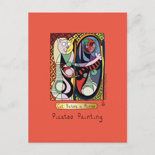 猫おもしろい作家 ポストカード (正面)