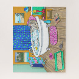 猫おもしろい入りバスタブ665 ジグソーパズル