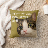 猫おもしろい写真キャプション クッション (ブランケット)