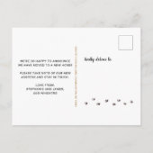 猫おもしろい写真ペットロパーソナライズされたーイング 案内ポストカード (裏面)