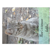 猫おもしろい写真 ノートパッド (正面)