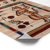 猫おもしろい古代エジプトのポスター ポスター (角)