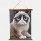 猫おもしろい夫妻怒 吊り下げ型タペストリー (正面2)