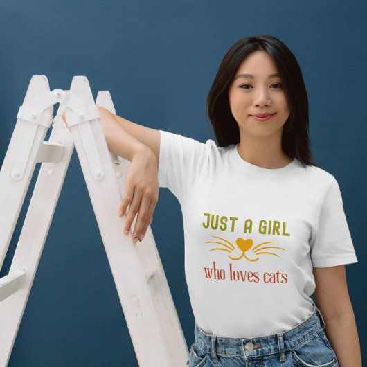 猫おもしろい好きな女の子だけの引用文 Tシャツ