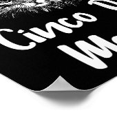 猫おもしろい子猫モウCinco De Mayo Tシャツ ポスター (角)