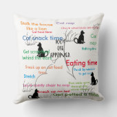 猫おもしろい子猫 クッション (裏面)