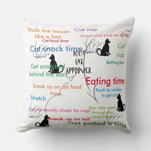 猫おもしろい子猫 クッション (正面)