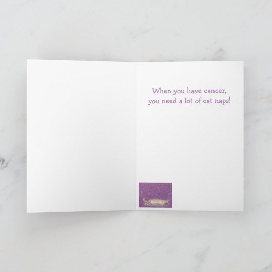 猫おもしろい安静がん治療 カード (内部)