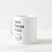 猫おもしろい引用文で気さくな猫 コーヒーマグカップ (正面左)