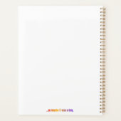 猫おもしろい引用文スパイラル図書室用手帳 プランナー手帳 (裏面)