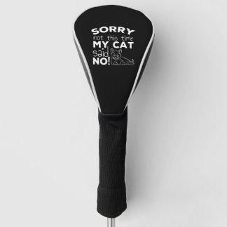 猫おもしろい引用文プレゼント猫 ゴルフヘッドカバー
